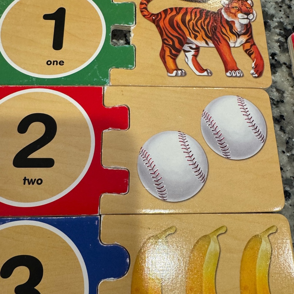 Colorful Number Puzzle Set Melissa & Doug - Picture 2 of 3